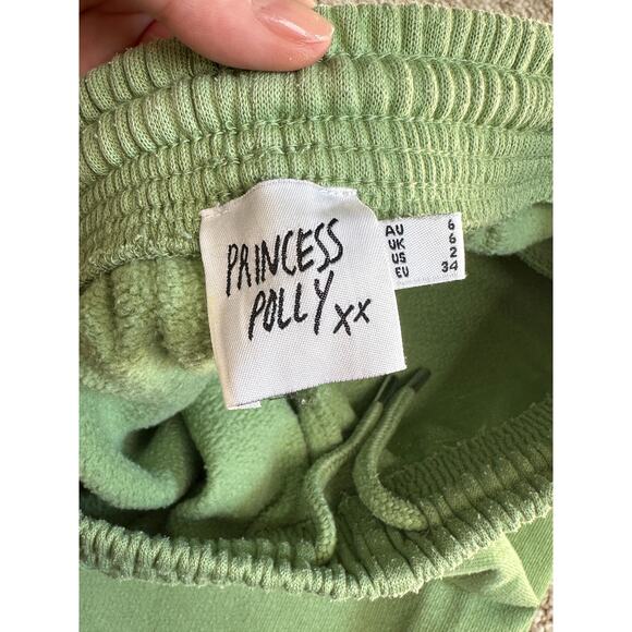 Princess Polly green crewneck/straight sweatpant set, size XS - Picture 4 of 5